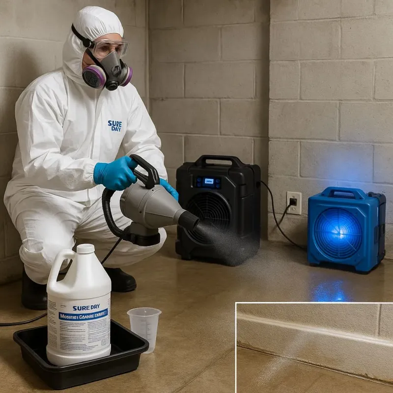 Sanitization and Odor Removal process in Northlake, TX